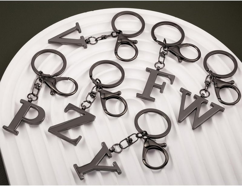 LAXPICOL Gold Letter A-Z Keychain for Women Bag Charms Purse Charms For Handbags Metal Alphabet Initial Letter Keychain - Image 5
